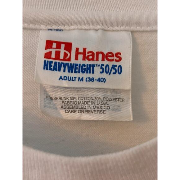 Vintage, Hanes, Hummingbird White/Multi Short Sleeve T-Shirt M - Picture 3 of 6